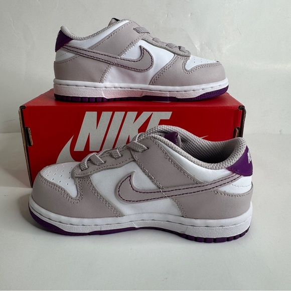 Nike Dunk Low TDE Platinum Violet White Size 10c - Picture 2 of 7